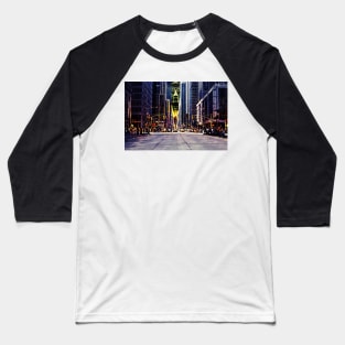 Buddha over New York streets Baseball T-Shirt